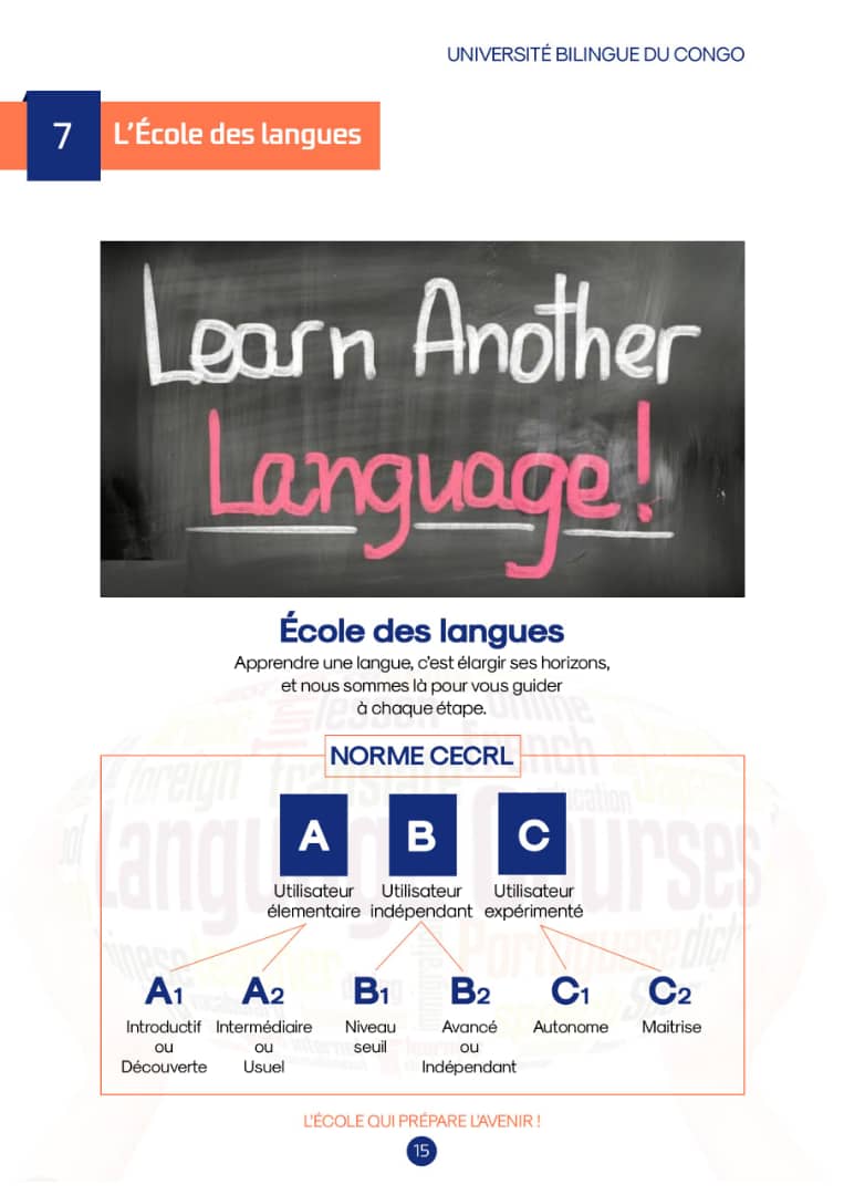 École des Langues - Université Bilingue du Congo